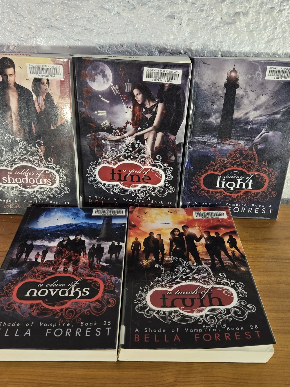 A Shade Of Vampire Series By Bella Forrest Book Lot of Five: 4, 10, 19, 25, 28